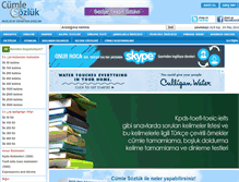 Tablet Screenshot of cumlesozluk.com